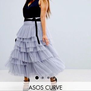 ASOS Curve Layered Tule Skirt